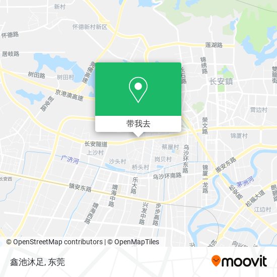 鑫池沐足地图