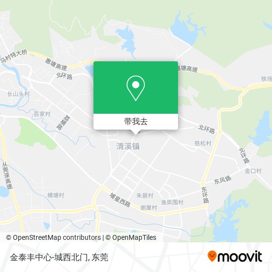 金泰丰中心-城西北门地图