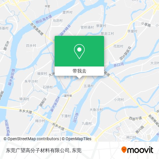 东莞广望高分子材料有限公司地图