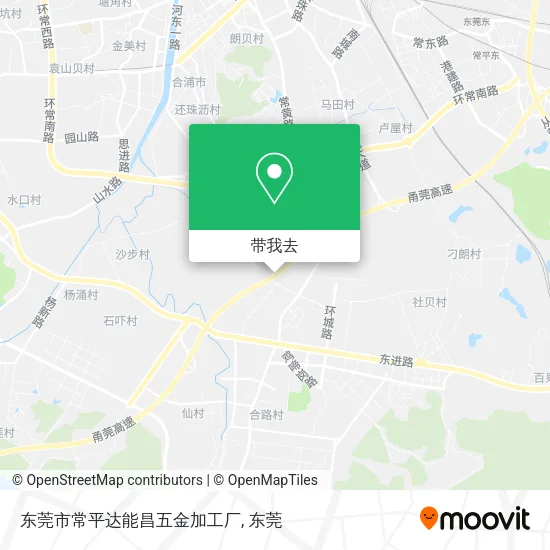 东莞市常平达能昌五金加工厂地图