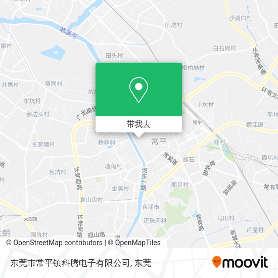 东莞市常平镇科腾电子有限公司地图