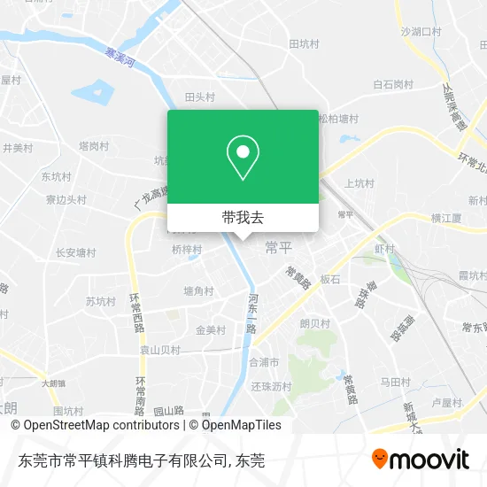 东莞市常平镇科腾电子有限公司地图