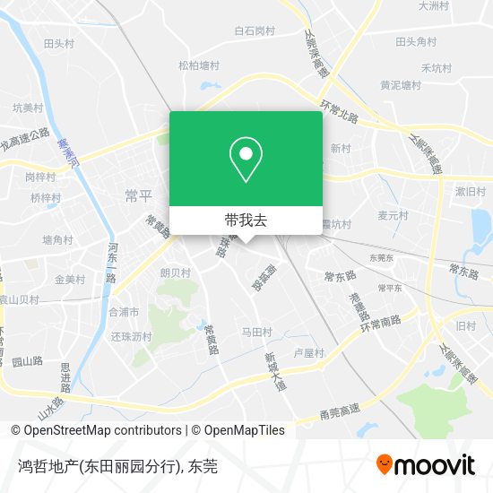 鸿哲地产(东田丽园分行)地图