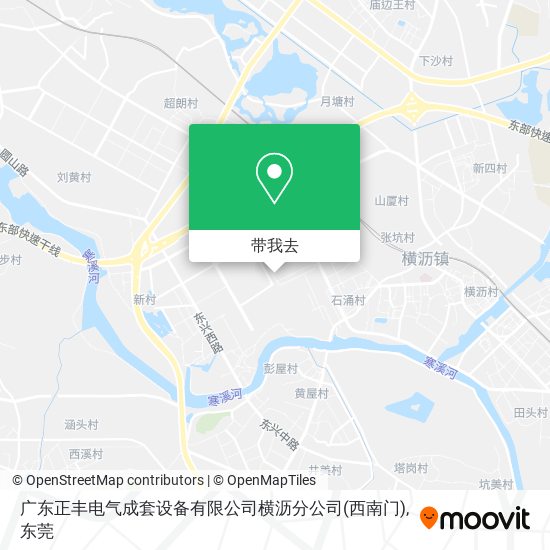 广东正丰电气成套设备有限公司横沥分公司(西南门)地图