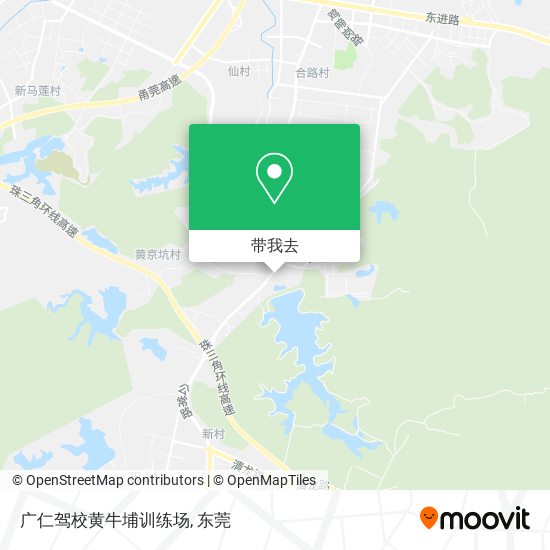 广仁驾校黄牛埔训练场地图