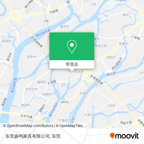 东莞扬鸣家具有限公司地图