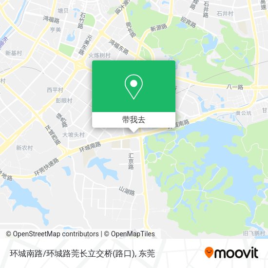 环城南路/环城路莞长立交桥(路口)地图