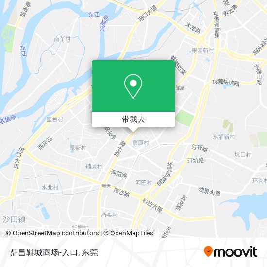 鼎昌鞋城商场-入口地图