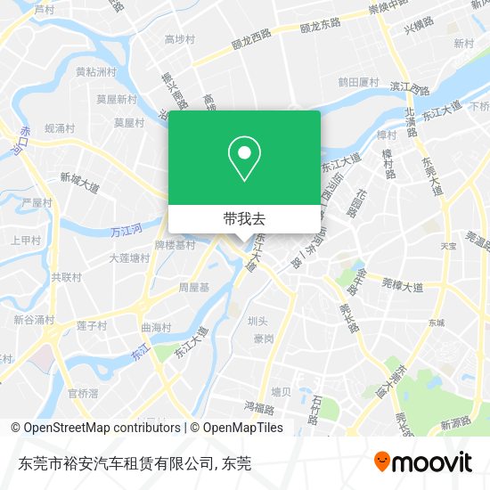 东莞市裕安汽车租赁有限公司地图
