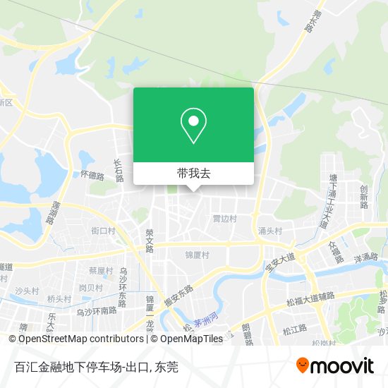 百汇金融地下停车场-出口地图