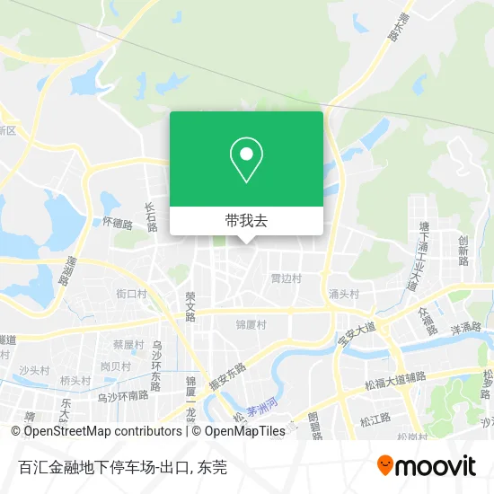 百汇金融地下停车场-出口地图