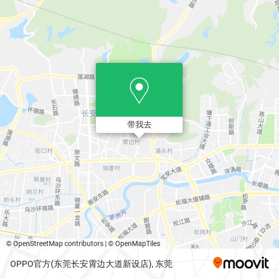 OPPO官方(东莞长安霄边大道新设店)地图