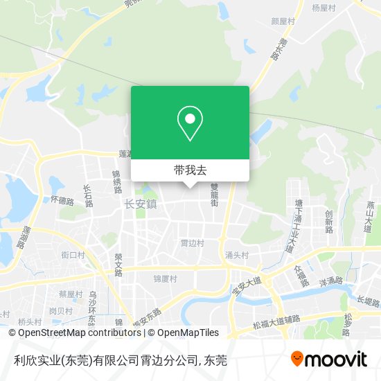 利欣实业(东莞)有限公司霄边分公司地图