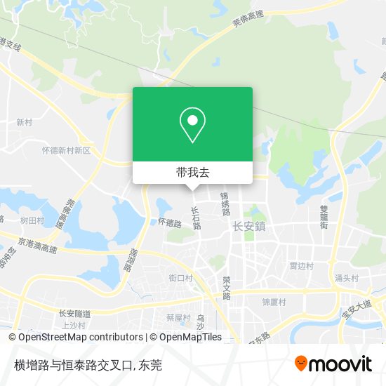 横增路与恒泰路交叉口地图