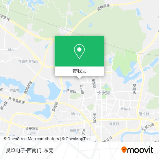 昊烨电子-西南门地图