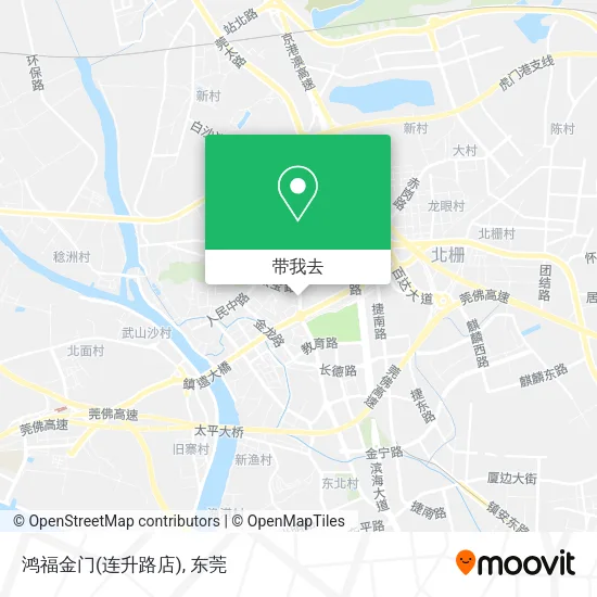 鸿福金门(连升路店)地图