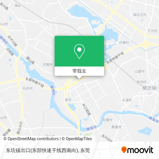 东坑镇出口(东部快速干线西南向)地图