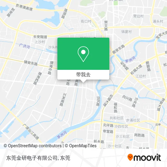 东莞金研电子有限公司地图