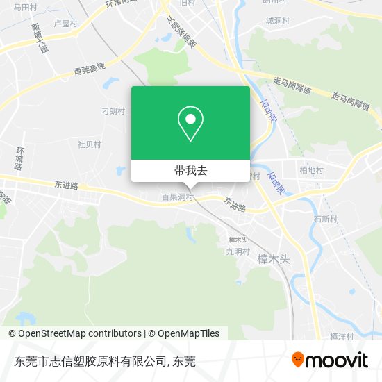 东莞市志信塑胶原料有限公司地图