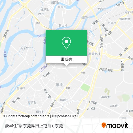 豪华住宿(东莞厚街上屯店)地图