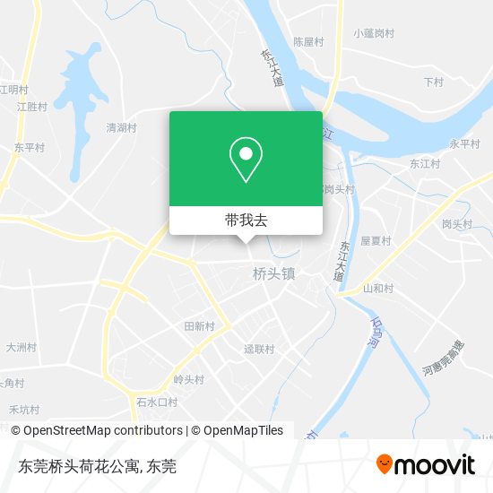 东莞桥头荷花公寓地图