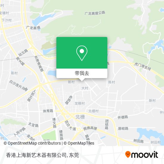 香港上海新艺木器有限公司地图