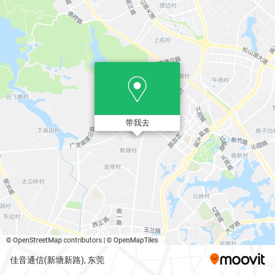 佳音通信(新塘新路)地图
