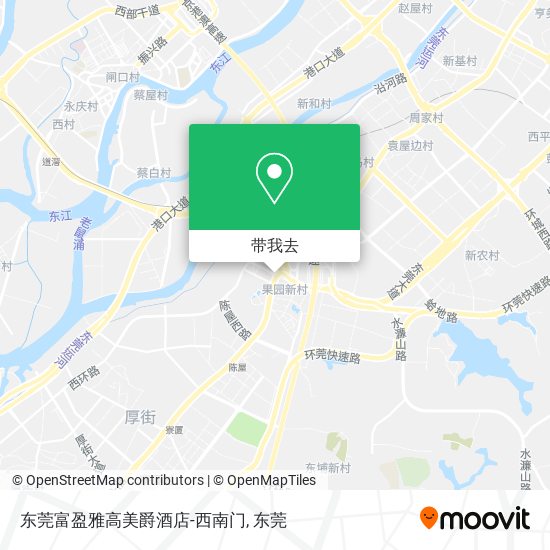 东莞富盈雅高美爵酒店-西南门地图