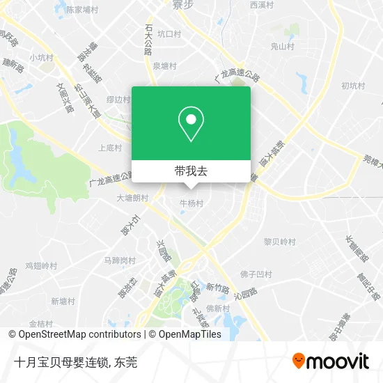 十月宝贝母婴连锁地图