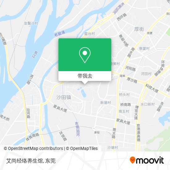 艾尚经络养生馆地图