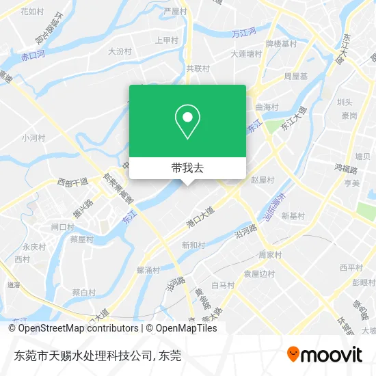 东菀市天赐水处理科技公司地图