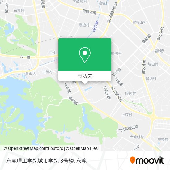 东莞理工学院城市学院-8号楼地图