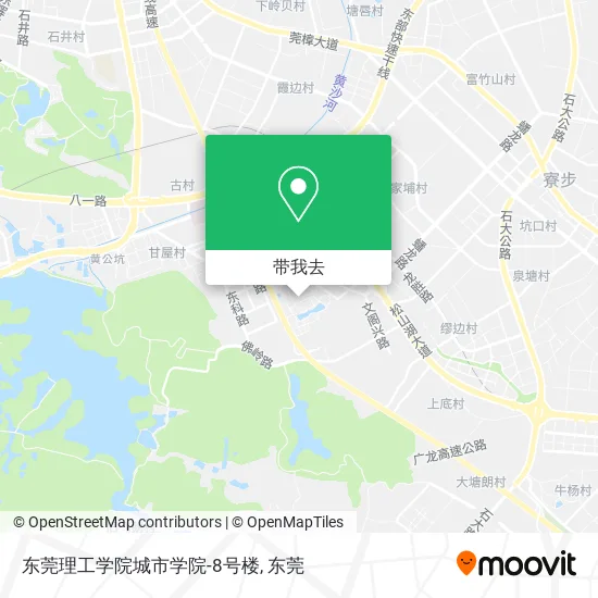 东莞理工学院城市学院-8号楼地图