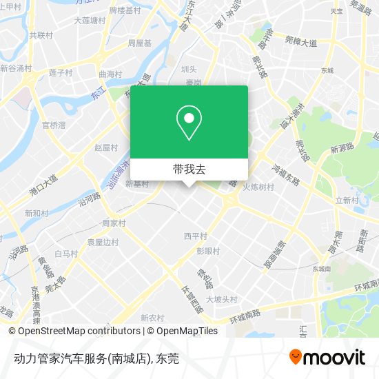 动力管家汽车服务(南城店)地图