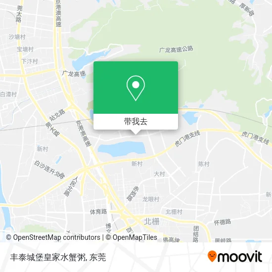 丰泰城堡皇家水蟹粥地图