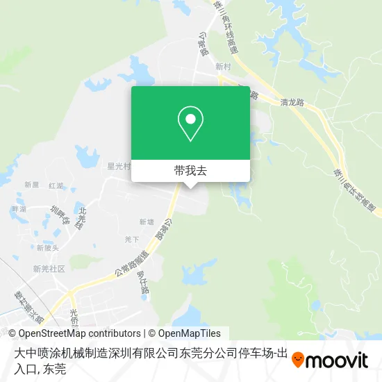 大中喷涂机械制造深圳有限公司东莞分公司停车场-出入口地图