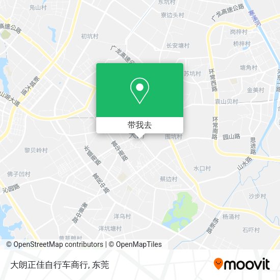 大朗正佳自行车商行地图