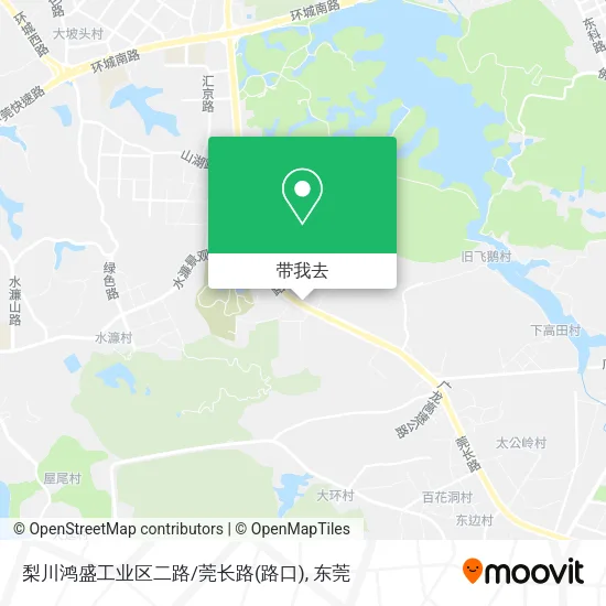 梨川鸿盛工业区二路/莞长路(路口)地图