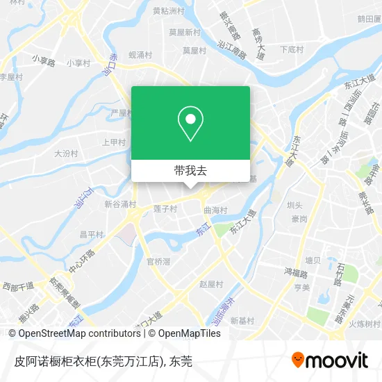 皮阿诺橱柜衣柜(东莞万江店)地图