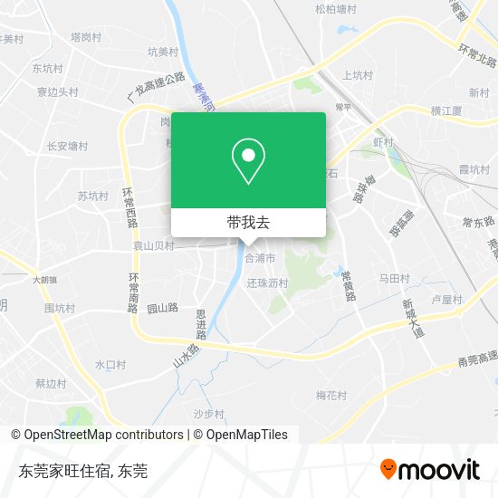东莞家旺住宿地图