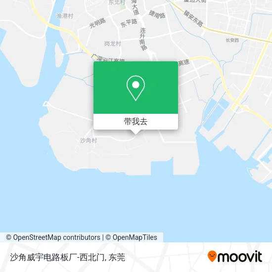 沙角威宇电路板厂-西北门地图