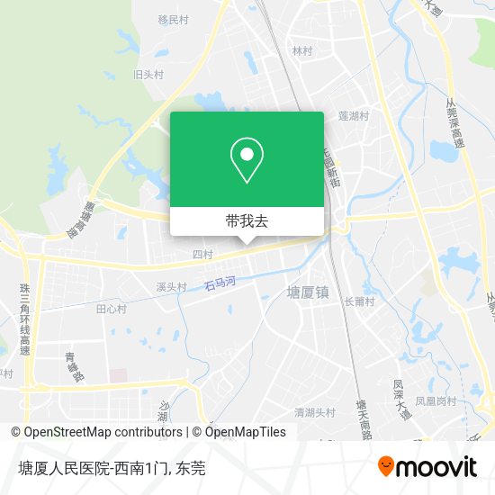 塘厦人民医院-西南1门地图