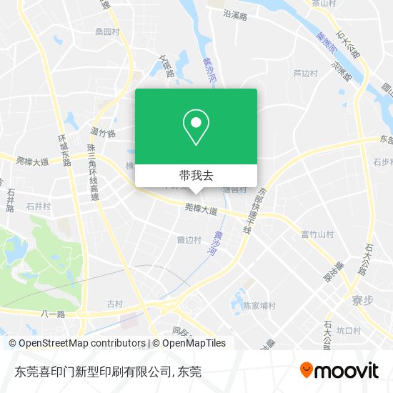 东莞喜印门新型印刷有限公司地图