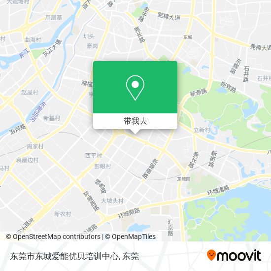 东莞市东城爱能优贝培训中心地图