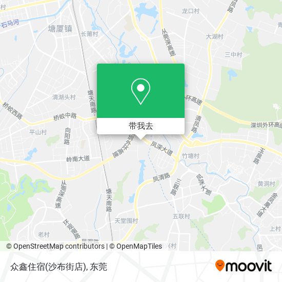 众鑫住宿(沙布街店)地图