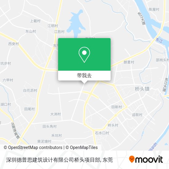 深圳德普思建筑设计有限公司桥头项目部地图