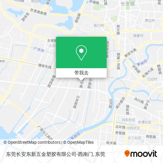 东莞长安东新五金塑胶有限公司-西南门地图