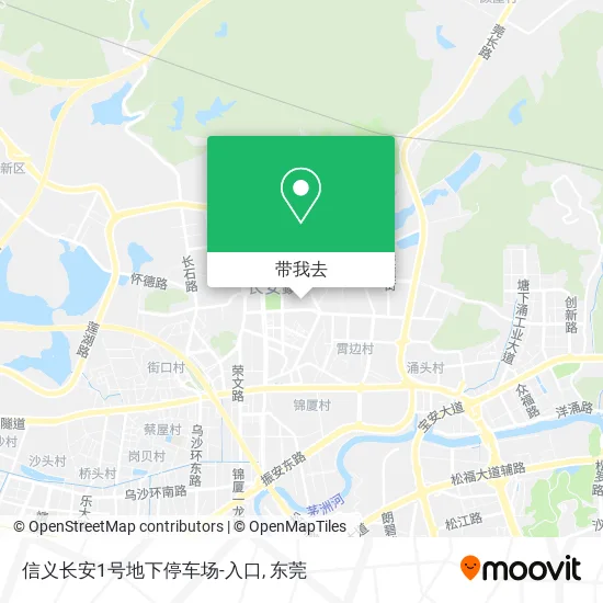信义长安1号地下停车场-入口地图