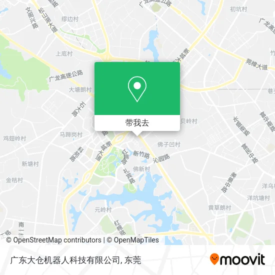 广东大仓机器人科技有限公司地图