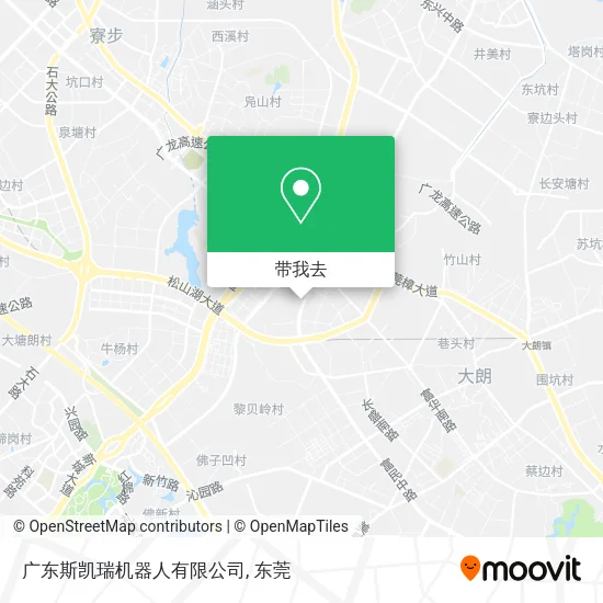 广东斯凯瑞机器人有限公司地图